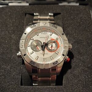 Watchgear by Tourneau Corporate Collection Mens Steel Day Date Subdial Watch